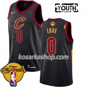 Dres Cleveland Cavaliers Kevin Love 0 23 2018 NBA Finals Patch Nike Crna Swingman - Dječji